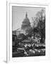 View of the Renovation of the New Capitol Building-null-Framed Photographic Print