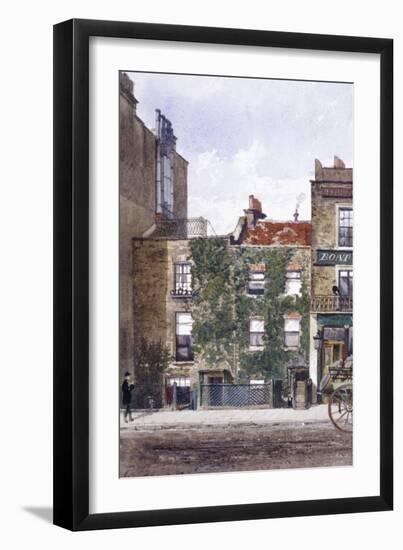 View of the Residence of Joseph Mallord William Turner, Cheyne Walk, Chelsea, London, 1882-John Crowther-Framed Giclee Print