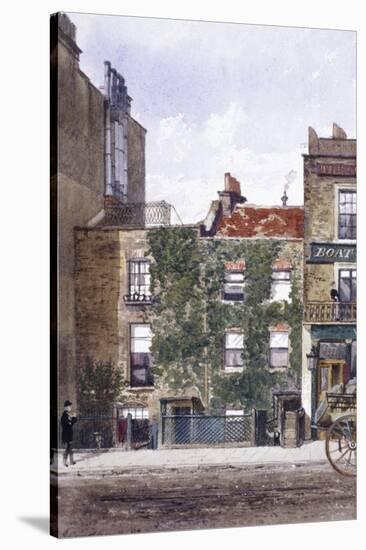 View of the Residence of Joseph Mallord William Turner, Cheyne Walk, Chelsea, London, 1882-John Crowther-Stretched Canvas