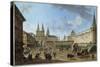 View of the Resurrection Gate on Red Square, Moscow, Russia, C1801-Fyodor Yakovlevich Alexeev-Stretched Canvas