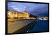 View of the Rhone and Hotel Dieu from Pont De La Guillotiere-Massimo Borchi-Framed Photographic Print