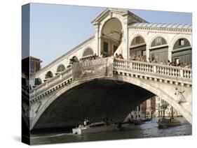 View of the Rialto Bridge on the Grand Canal Built in the Sixteenth Century, Venice, Italy-Prisma-Stretched Canvas