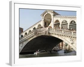 View of the Rialto Bridge on the Grand Canal Built in the Sixteenth Century, Venice, Italy-Prisma-Framed Photographic Print