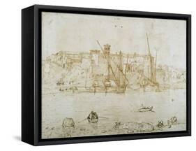 View of the Ripa Grande, Rome, C.1552-Pieter Bruegel the Elder-Framed Stretched Canvas