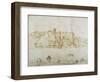 View of the Ripa Grande, Rome, C.1552-Pieter Bruegel the Elder-Framed Premium Giclee Print