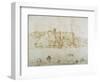 View of the Ripa Grande, Rome, C.1552-Pieter Bruegel the Elder-Framed Premium Giclee Print