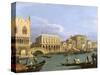 View of the Riva Degli Schiavoni, 1735-1739-Canaletto-Stretched Canvas