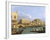 View of the Riva Degli Schiavoni, 1735-1739-Canaletto-Framed Giclee Print