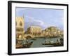 View of the Riva Degli Schiavoni, 1735-1739-Canaletto-Framed Giclee Print