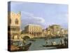 View of the Riva Degli Schiavoni, 1735-1739-Canaletto-Stretched Canvas