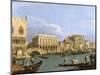 View of the Riva Degli Schiavoni, 1735-1739-Canaletto-Mounted Giclee Print