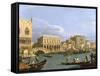 View of the Riva Degli Schiavoni, 1735-1739-Canaletto-Framed Stretched Canvas