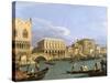 View of the Riva Degli Schiavoni, 1735-1739-Canaletto-Stretched Canvas