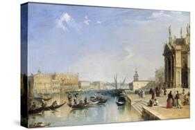 View of the Riva Degli Schiavoni and Bacino di San Marco from Steps of St. Maria della Salute-Edward Pritchett-Stretched Canvas