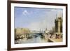 View of the Riva Degli Schiavoni and Bacino di San Marco from Steps of St. Maria della Salute-Edward Pritchett-Framed Giclee Print