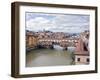 View of the River Arno and Ponte Vecchio, Florence, UNESCO World Heritage Site, Tuscany, Italy, Eur-Godong-Framed Photographic Print