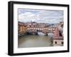 View of the River Arno and Ponte Vecchio, Florence, UNESCO World Heritage Site, Tuscany, Italy, Eur-Godong-Framed Photographic Print