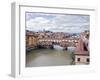 View of the River Arno and Ponte Vecchio, Florence, UNESCO World Heritage Site, Tuscany, Italy, Eur-Godong-Framed Photographic Print
