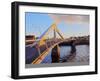 View of the River Clyde and the Tradeston Bridge, Glasgow, Scotland, United Kingdom, Europe-Karol Kozlowski-Framed Photographic Print