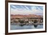 View of The River Nile and Nubian village on Elephantine Island, Aswan, Upper Egypt, Egypt, North A-Jane Sweeney-Framed Photographic Print