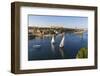 View of The River Nile and Nubian village on Elephantine Island, Aswan, Upper Egypt, Egypt, North A-Jane Sweeney-Framed Photographic Print