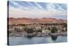 View of The River Nile and Nubian village on Elephantine Island, Aswan, Upper Egypt, Egypt, North A-Jane Sweeney-Stretched Canvas