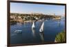 View of The River Nile and Nubian village on Elephantine Island, Aswan, Upper Egypt, Egypt, North A-Jane Sweeney-Framed Photographic Print