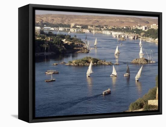 View of the River Nile, Aswan, Egypt, North Africa, Africa-Robert Harding-Framed Stretched Canvas