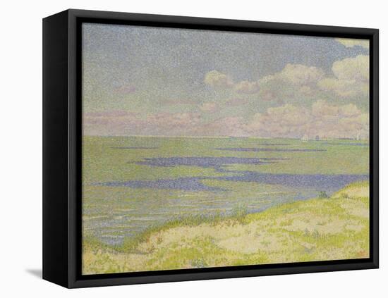 View of the River Scheldt, 1893-Th?o van Rysselberghe-Framed Stretched Canvas