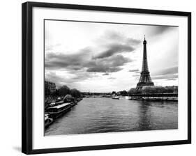 View of the River Seine and the Eiffel Tower - Paris - France - Europe-Philippe Hugonnard-Framed Premium Photographic Print