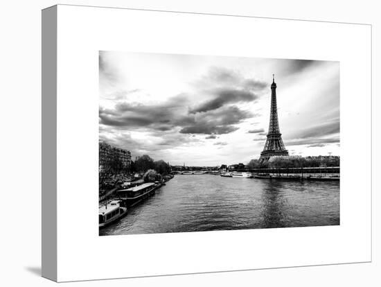 View of the River Seine and the Eiffel Tower - Paris - France - Europe-Philippe Hugonnard-Stretched Canvas