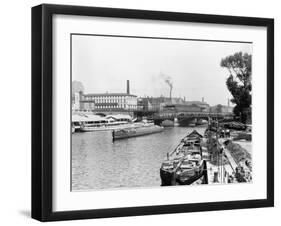 View of the River Spree, Berlin, circa 1910-Jousset-Framed Giclee Print