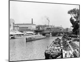 View of the River Spree, Berlin, circa 1910-Jousset-Mounted Giclee Print