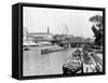 View of the River Spree, Berlin, circa 1910-Jousset-Framed Stretched Canvas