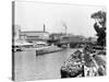 View of the River Spree, Berlin, circa 1910-Jousset-Stretched Canvas