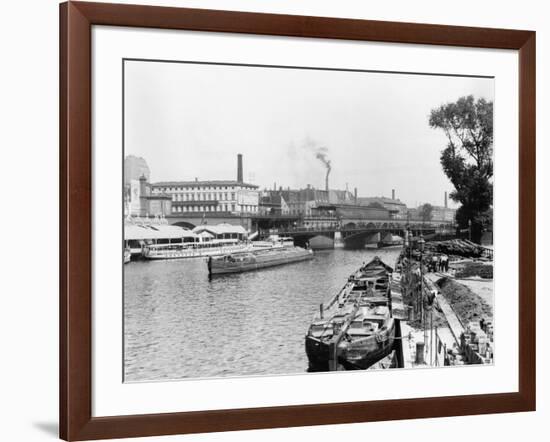 View of the River Spree, Berlin, circa 1910-Jousset-Framed Giclee Print