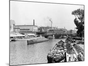 View of the River Spree, Berlin, circa 1910-Jousset-Mounted Giclee Print