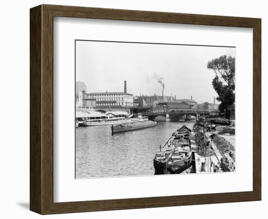 View of the River Spree, Berlin, circa 1910-Jousset-Framed Premium Giclee Print