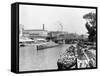 View of the River Spree, Berlin, circa 1910-Jousset-Framed Stretched Canvas