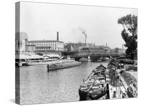 View of the River Spree, Berlin, circa 1910-Jousset-Stretched Canvas