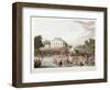 View of the River Thames at Brandenburgh House, Hammersmith, London, 1821-Matthew Dubourg-Framed Giclee Print