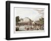 View of the River Thames at Brandenburgh House, Hammersmith, London, 1821-Matthew Dubourg-Framed Giclee Print