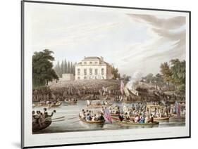 View of the River Thames at Brandenburgh House, Hammersmith, London, 1821-Matthew Dubourg-Mounted Giclee Print