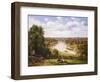 View of the River Thames from Richmond Hill-Thomas Christopher Hofland-Framed Giclee Print