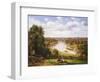 View of the River Thames from Richmond Hill-Thomas Christopher Hofland-Framed Giclee Print