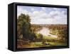 View of the River Thames from Richmond Hill-Thomas Christopher Hofland-Framed Stretched Canvas