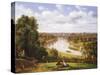 View of the River Thames from Richmond Hill-Thomas Christopher Hofland-Stretched Canvas