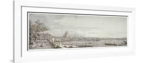 View of the River Thames, London, C1750-Canaletto-Framed Giclee Print