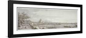 View of the River Thames, London, C1750-Canaletto-Framed Giclee Print