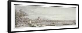 View of the River Thames, London, C1750-Canaletto-Framed Giclee Print